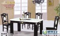 金狐狸家具 A-19#高档大理石餐桌椅 餐台 长方形时尚餐桌[供应]